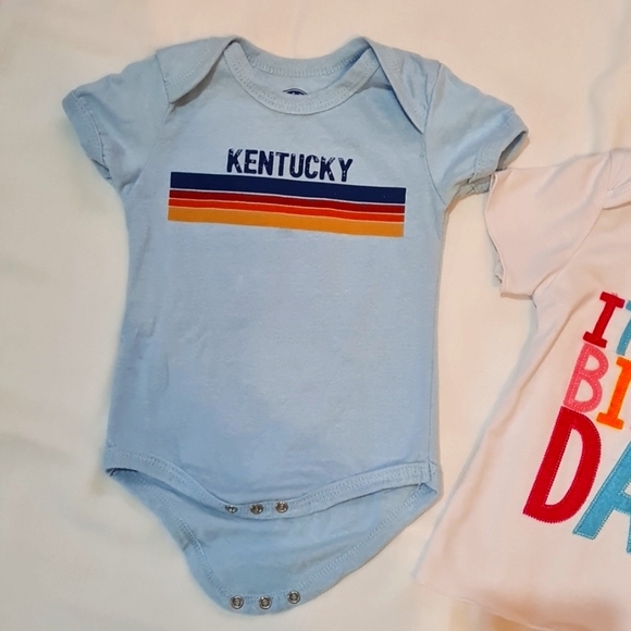 Kentucky onesie, two tops Sz 9M & 12M - Picture 4 of 4